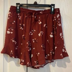Mossimo floral skort skirt with pockets